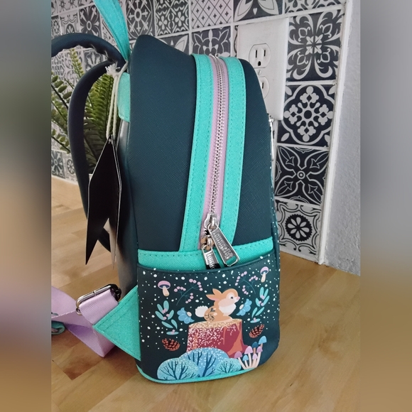 NWT LOUNGEFLY DISNEY BAMBI FOLK MINI BACKPACK - Picture 4 of 5